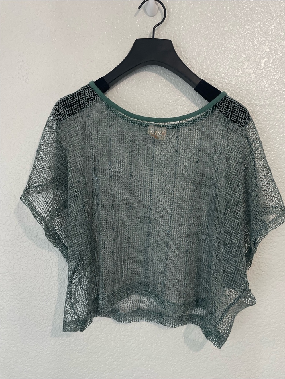 Lightweight Green Mesh Women's Top
